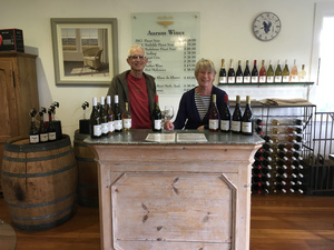 Tony and Joan Lawerence  Owners of organic vineyard